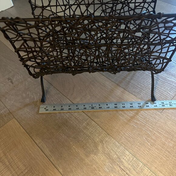 MAGAZINE RACK TOWEL HOLDER BLACK - Picture 5 of 9